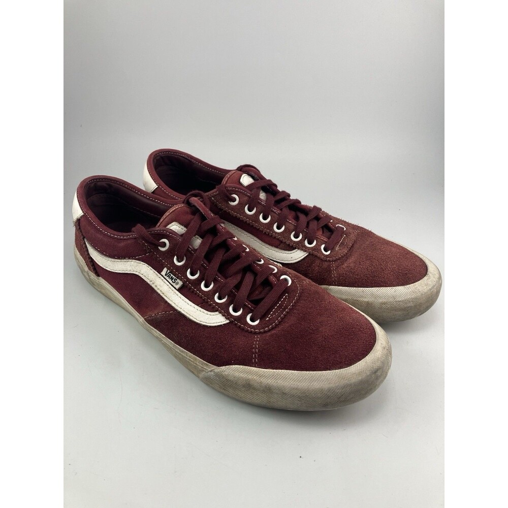 Vans Shoes Mens 8 Old Skool Worlds #1 Skateboard Shoe PRO Burgundy - Used
